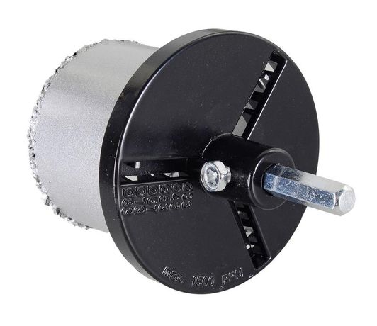 Набор коронок по керамической плитке, 33-53-67-73 мм | 73/10/9/4 ВИХРЬ