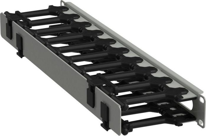 РФ | ZP-CC35-01U-H-R ITK Кабель-органайзер горизонтальный 19" 1U сер IEK