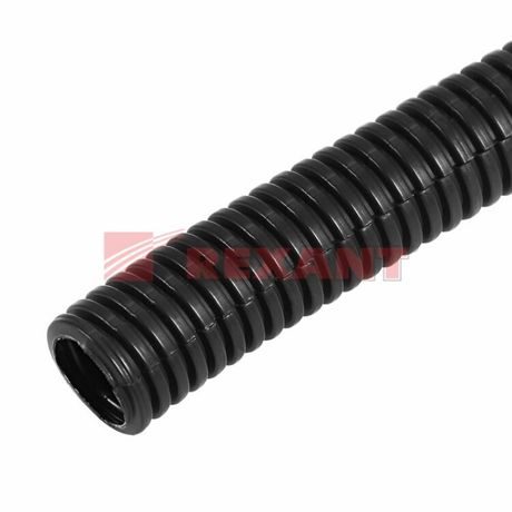 Труба автомобильная гофрированная ПП, Ø12,7 мм, разрезная, бухта 50 м/уп. | 15-1350 Rexant MEET 4P91350DKC