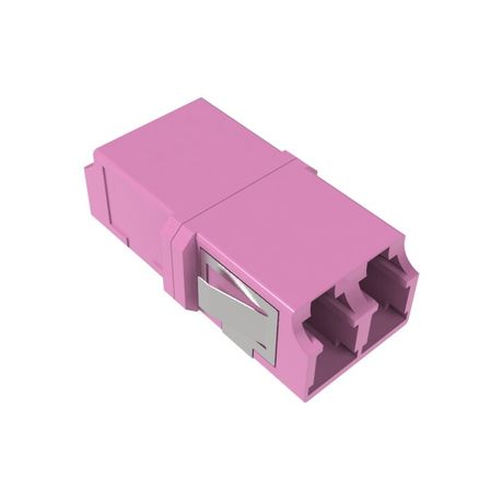 Адаптер LC/UPC-Duplex TOP, Senior/Senior, SC-footprint, OM4, пурпурный | RNFA54DLC DKC ДКС