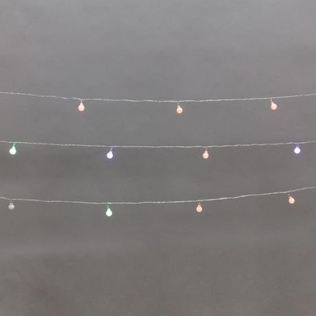 Гирлянда светодиодная Шарики 5м, 20LED, IP20, прозрачный провод, свечение мульти (RG/RB), мигание, 230В - 304-021 NEON-NIGHT