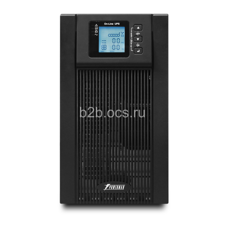 Источник бесперебойного питания Online 3000 LCD двойного преобразования 3000В.А 2700Вт 3 евророзетки с резервным питанием USB RS232 слот SNMP разъем EPO батарея 12В 9А.ч 6шт 285х445х570мм 28.6кг POWERMAN 1000425498