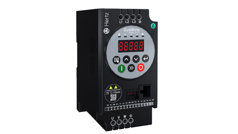 Преобразователь частоты STV050 2.2кВт 380В ЭМС С3 + LED панель оператора SVPM SE STV050U22N4-SVPM APC