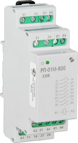 Реле промежуточное РП-01М-800 12В 50Гц/пост. максимальный коммутируемый ток контактов 8А 8з УХЛ4 и Автоматика A8223-34124882