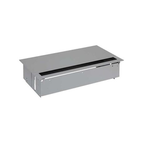 Блок розеточный врезной с крышкой ввод щетка 6х2P+E алюм. Simon 400 44606000-133