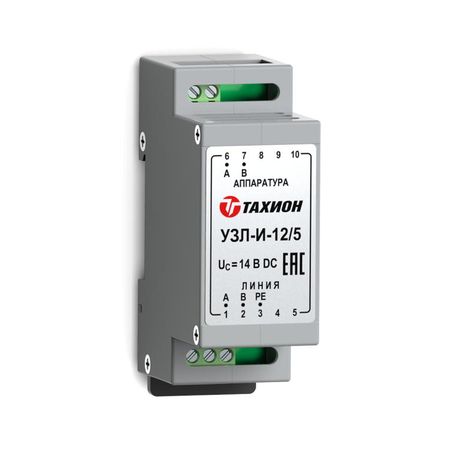 Устройство защиты уличное интерфейсов с подачей питания 12В DC по сигнальным парам 5А УЗЛ-И-12/5 исп.1 Тахион 20142