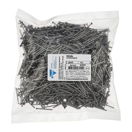 Гвоздь строительный 1.6х25 (уп.1кг) Tech-Krep/Zitar 101575