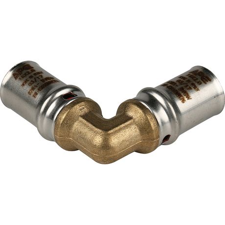 Угольник 16 90 град., пресс, для металлопластиковых труб - RG008S9C287T8D STOUT SFP-0009-001616