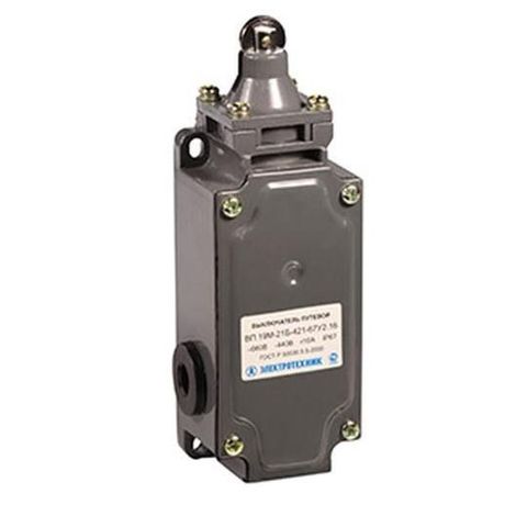 Выключатель путевой ВП-19 21Б421-67У2.15 1НО+3НЗ 10А IP67 толкатель с роликом Реле и Автоматика A8014-80085213