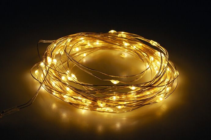 Гирлянда садовая "Нить" ERASF22-18 21.9м тепл. бел. на солнечной батарее Эра Б0053369