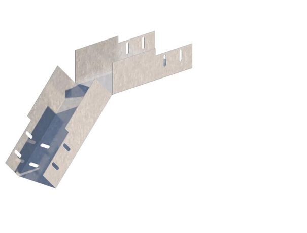 Лоток монтажный угловой 45 вниз ЛУ45Н.100.65.375.0,7.2 - Н0122360412 СОЭМИ