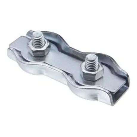 Зажим стальной 6мм Duplex для троса оцинкованный - 18787 ПАРТНЕР