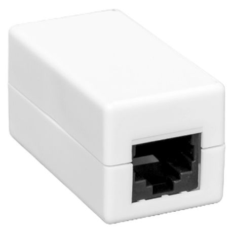 Адаптер проходной TERACOM PRO Cat.6 неэкранированный RJ45-RJ45 белый | TRP-INLC-2RJ45-6UTP-WH EKF