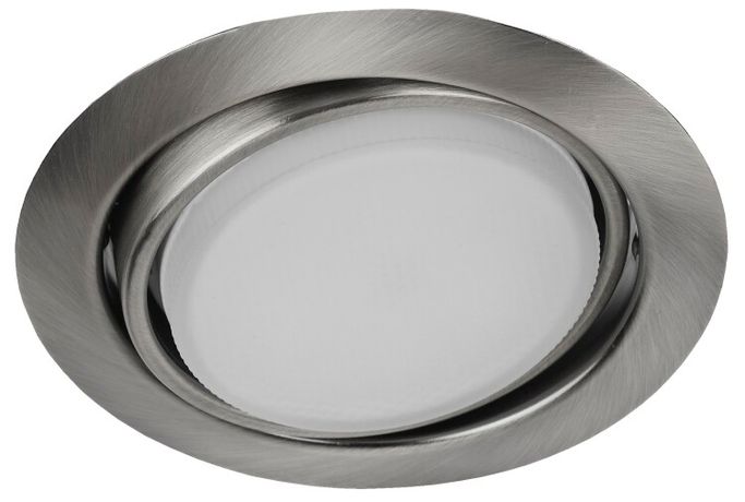 Светильник точечный встраиваемый под лампу KL35 13Вт GX53 сатин хром | Б0017641 ЭРА