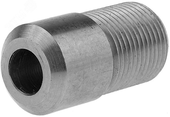 Бобышка приварная №9 БП-КР-40-М20x1.5 под кран с резьбой М20x1.5, длина 40мм, нержавеющая сталь - 00000026274 РОСМА