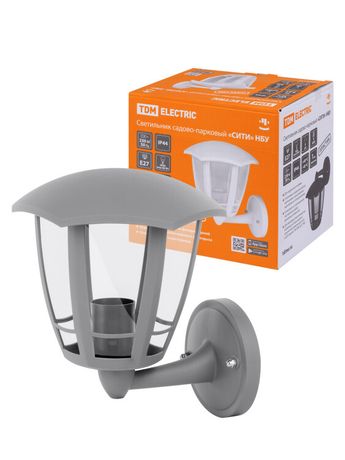 Светильник садово-парковый "СИТИ" НБУ 07-60-003 У1 6-ти гранник настенный вверх серый | SQ0330-1324 TDM