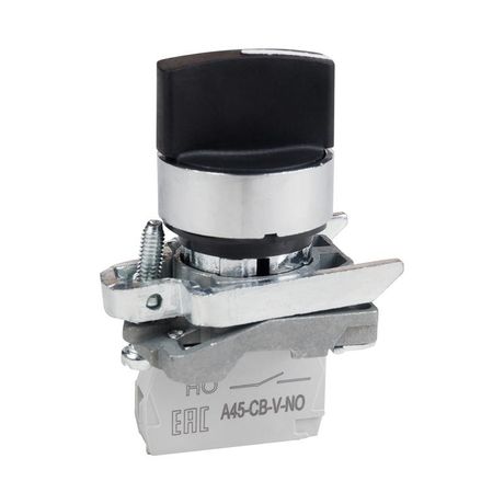 Переключатель OptiSignal D22 C4-S-21 2 положения металл 1НО XB4BD21 |332169| КЭАЗ