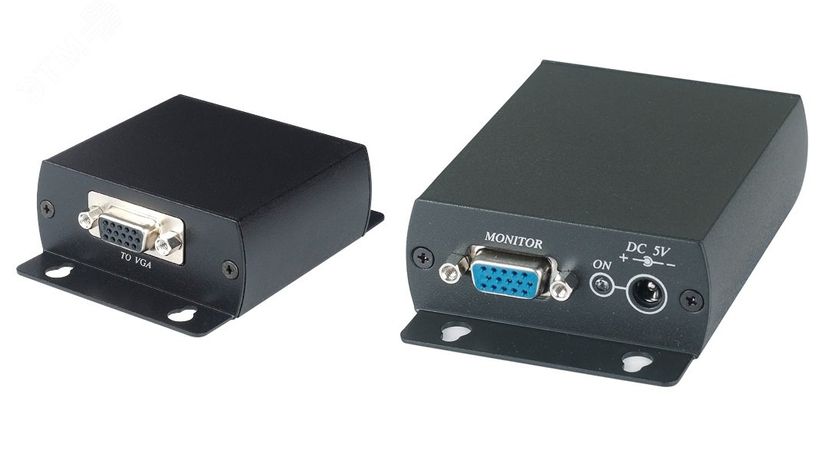 Комплект TTA111VGA (TTA111VGA-T+TTA111VGA-R) для передачи VGA сигнала по витой паре до 300м 1 коннектор и RJ45 SC&T 02175 sct0306 SC&T арт. 02175