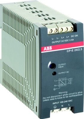 Блок питания CP-E 24/2.5 (регулир. вых. напряж) 90-265В AC / 120-370В DC, выход 24В DC /2.5A | 1SVR427032R0000 ABB