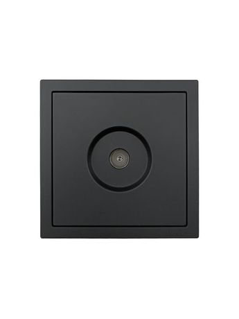 Розетка ТВ оконечная СП ZIMA IP20 черн. бархат LEZARD 704-4288-130