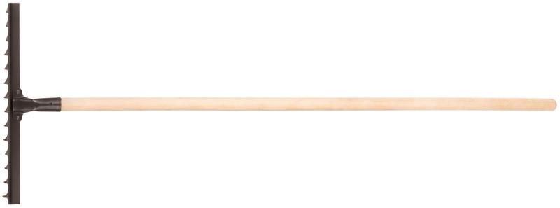 Грабли витой зуб 14 зубьев с деревянным черенком КУРС 76965