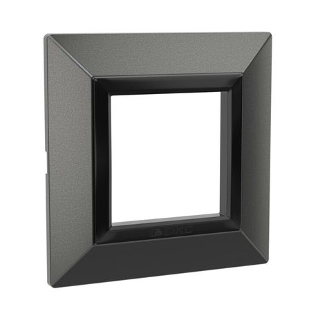 Рамка из металла, "Avanti", графитовая, 2 модуля | 4407852 DKC ДКС