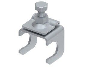 Соединитель арматурный для соединения полосы до 40 мм/арматуры 5-22 мм. Материал - горячеоцинкованная сталь. МС-201-ГЦ Ostec 391201