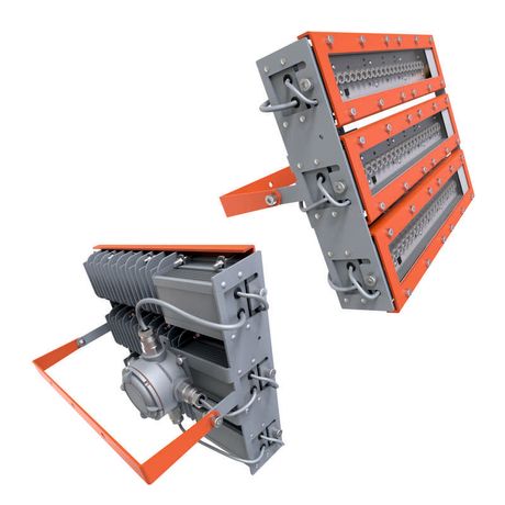 Светильник светодиодный взрывозащ. LAD LED R320-3-10G-230AC-50L Ex 165Вт 5000К IP66 20856лм 230В КСС типа "К" крепление на лире бел. ЛАДзавод LADLED310G230AC50LEx LADesign