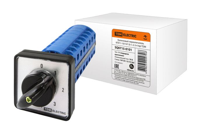 Кулачковый переключатель КПУ11-10/147 (0-1-2-3-4 4р) | SQ0715-0101 TDM
