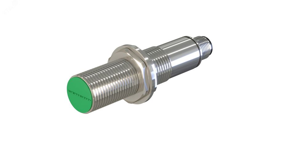 Датчик бесконтактный индуктивный ВБИ-М18-76Р-1111-З Расстояние срабатывания Sn: 5 мм Частота переключения: 600 Гц Материал корпуса: Латунь никелированная Диаметром 18 IP67 Разъем М12 Электро Трейд VBI-M18-76R-1111-S VBI-M18-76P