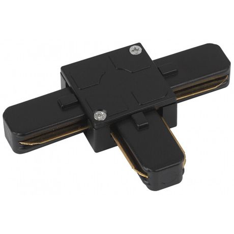 Коннектор для однофазного шинопровода Т-образный черный TR7-C 2W T BK - Б0032182 ЭРА