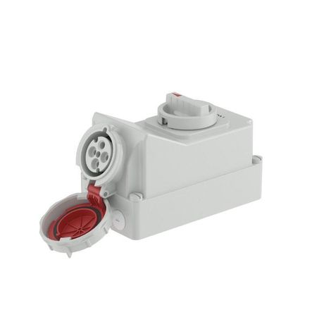 Розетка наружной уст. с механической блокировкой и боковым расположением разъема IP67 16А 3P+E 400В | DIS5611686 DKC ДКС