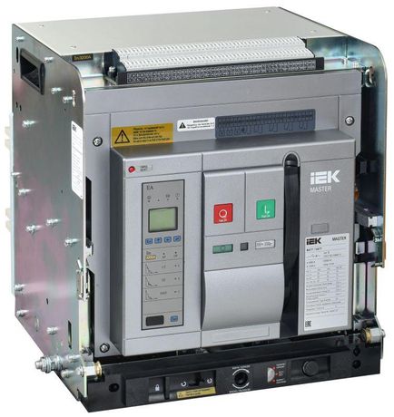 Выключатель автоматический воздушный 3п E 2500А 85кА AC ВА77 W3P EA выдвижн. с комплектом аксессуаров MASTER IEK MI-ACB10-3WE-085-2500-ACF