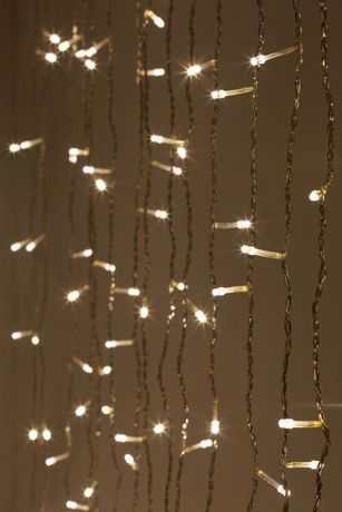 Светодиодная новогодняя гирлянда ЭРА ЕNIG - 400W Занавес 8 режимов 3*3 м теплый белый 400 LED IP20 Б0051873