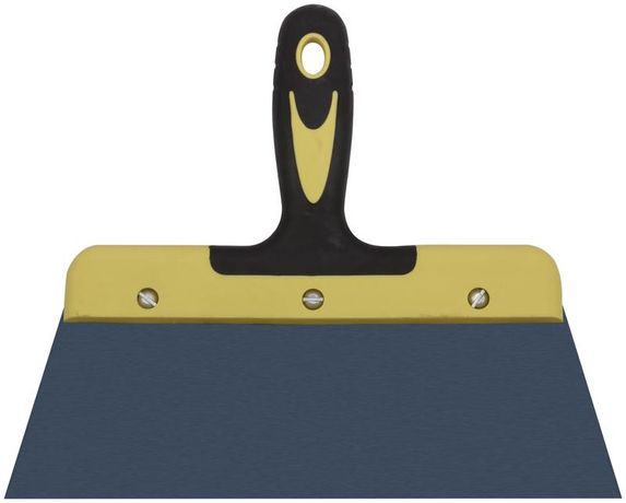 Шпатель фасадный ''Мастер'', пружинная колоризованная сталь, двухкомпонентная ручка, плоский 250 мм - 06463 РОС