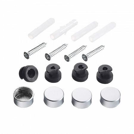 Зеркалодержатель d17 мм без сверления, хром матовый (комплект) - пакет Tech-Krep 112588