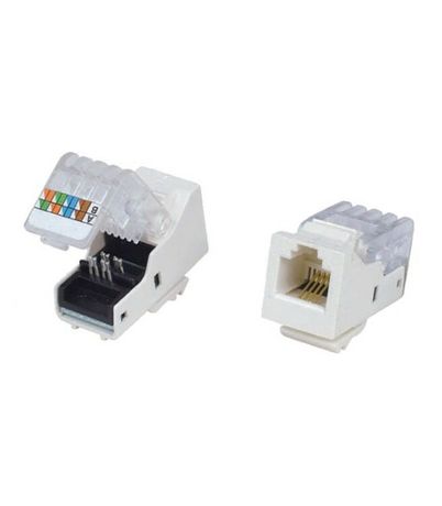 Модуль Keystone Jack кат.5E, UTP, IDC Dual, горизонтальная заделка | CS1-1C5EU-D1 ITK IEK