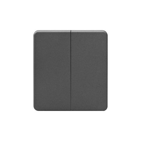 Выключатель 2-кл. СП ROUND MIELE 10А титан Kranz KR-78-0706-2