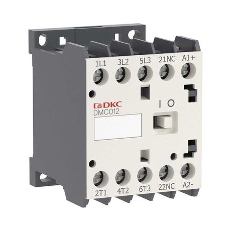 Миниконтактор YON DMC012 12A 5,5кВт AC3 3P кат. 24В DC 1НО | DMC012-3C10D024 DKC ДКС