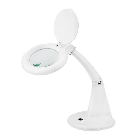 Лупа настольная малая 3Х+доп. 12Х с подсветкой 60 LED бел. REXANT 31-0243 MEET