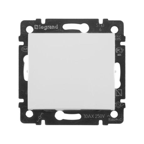 Переключатель проходной 1-кл. СП Valena 10А IP31 250В механизм бел. IEK 774406 Legrand