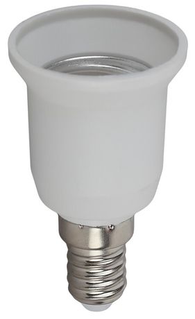 Переходник E14-E27, белый (50/200/6400) ЭРА - Б0027975