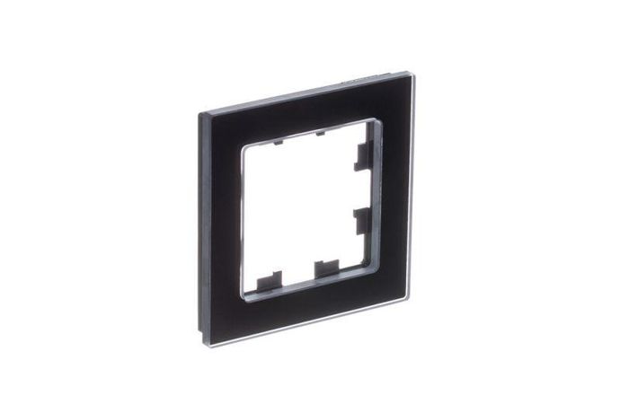 Рамка 1-м AtlasDesign Nature натур. стекло черн. SE ATN361001 APC