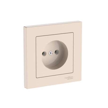 Розетка AtlasDesign 16А без заземл. быстрозажим. клем. в сборе беж. SE ATN000240S APC