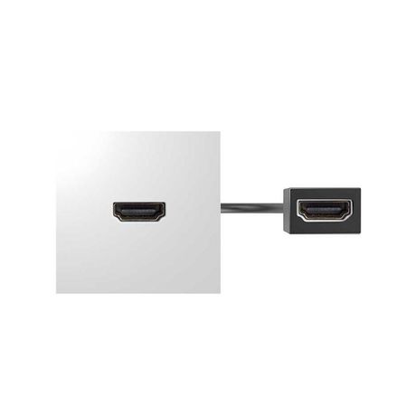 Модуль с адаптером, проходной HDMI мама/мама, белый, Simon 400 - 40001194-030