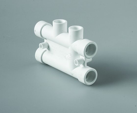 Распределительный блок 25 х 20 для систем отопления полипропиленовый PPR белый - PA63010P PRO AQUA