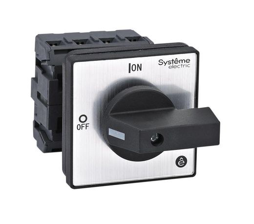 ЧЁРНОЙ РУКОЯТКОЙ НА ДВЕРЦУ 4 ВИНТАМИ - MSD25420B ВЫКЛЮЧАТЕЛЬ-РАЗЪЕДИНИТЕЛЬ 4P 25A IP20 С APC