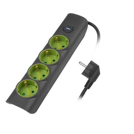 Удлинитель ET-04-300G (4 x 3,0) заземл., выкл. | .5051874 Jazzway