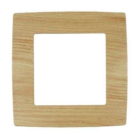 Рамка для розеток и выключателей 1 пост сосна пластик ЭРА 12 12-5001-11 - Б0019146