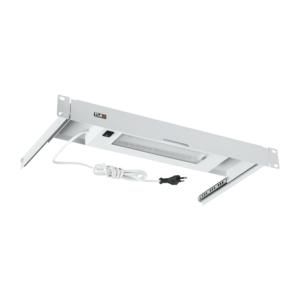 Блок освещения TLK, 19'', 1U, выдвижной, Г255мм, серый - ЭКО22541 TLK-LAMP-GY